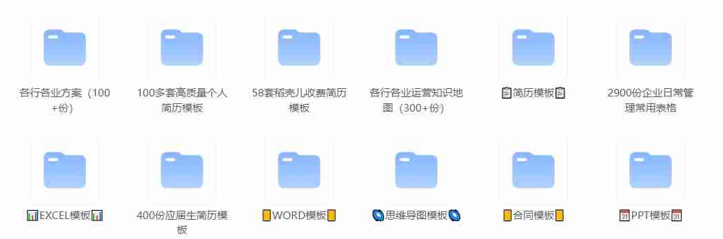 上万付费模板合集，应有尽有！共十二份，包含所有模板分类