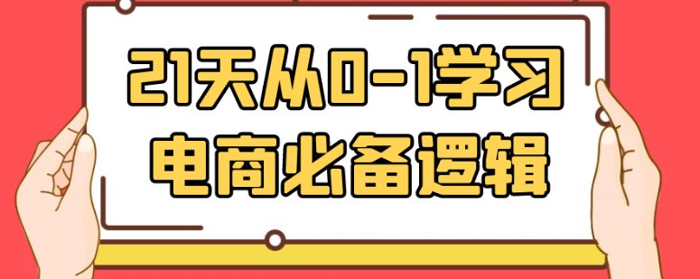 21天从0-1学习电商必备逻辑