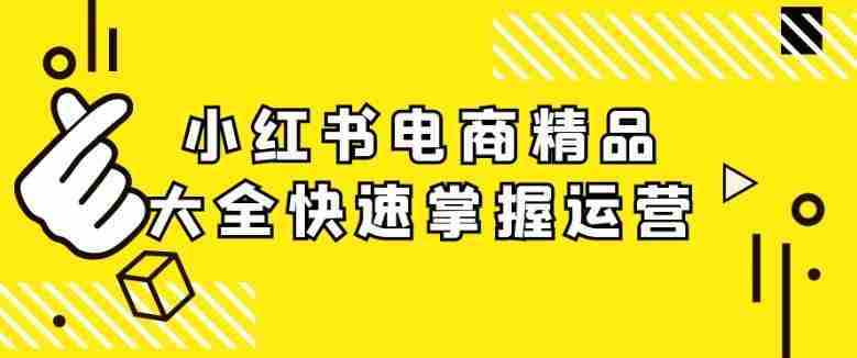 小红书电商精品大全快速掌握运营