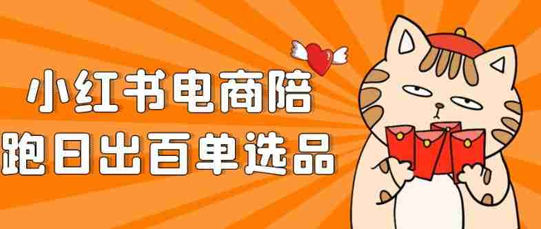 小红书电商陪跑日出百单选品