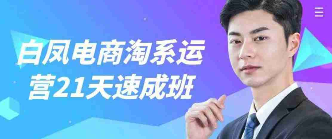 白凤电商淘系运营21天速成班