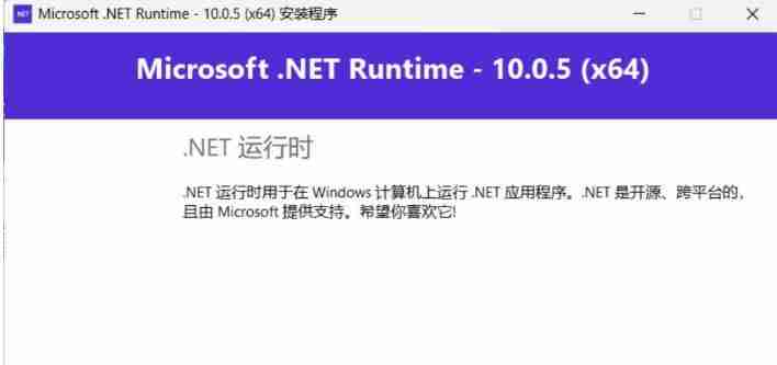 微软NET框架运行库.NET10.0 v10.0.5